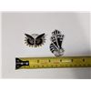 Image 2 : (2) Large Brooches (1) Owl