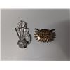 Image 3 : (2) Large Brooches (1) Owl