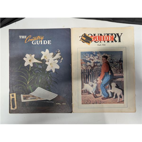 Country Guides 1943 and 1955 (Vintage Ads)
