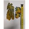 Image 2 : (2) Chalkware Items Corn , Pears)