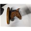 Image 1 : Horse head Chalkware Tuscanant Repaired 9" Tall