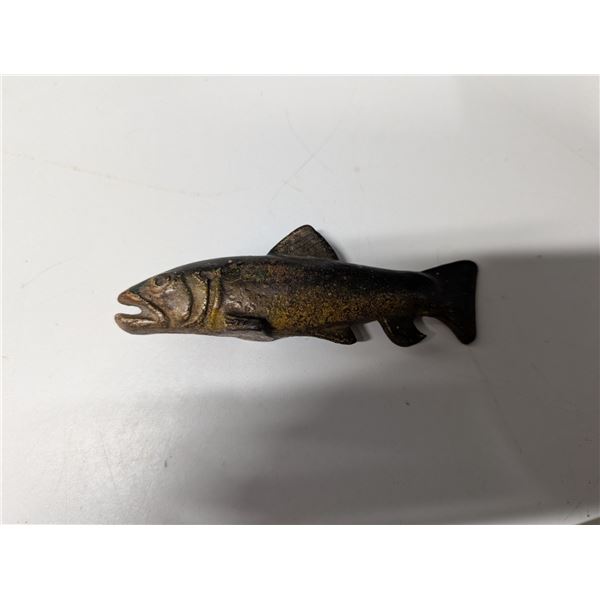 Cast iron Fish Bottle Opener 5" Long 1940s