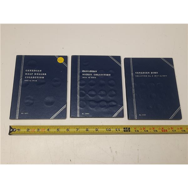 3 Empty Canadian Blue Whitman Books