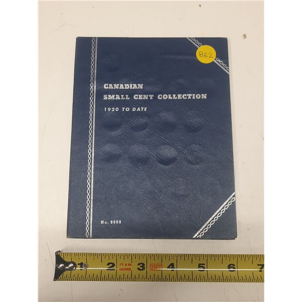 1920-1966 Small Cents Canadian Blue Whitman - 44 Coins