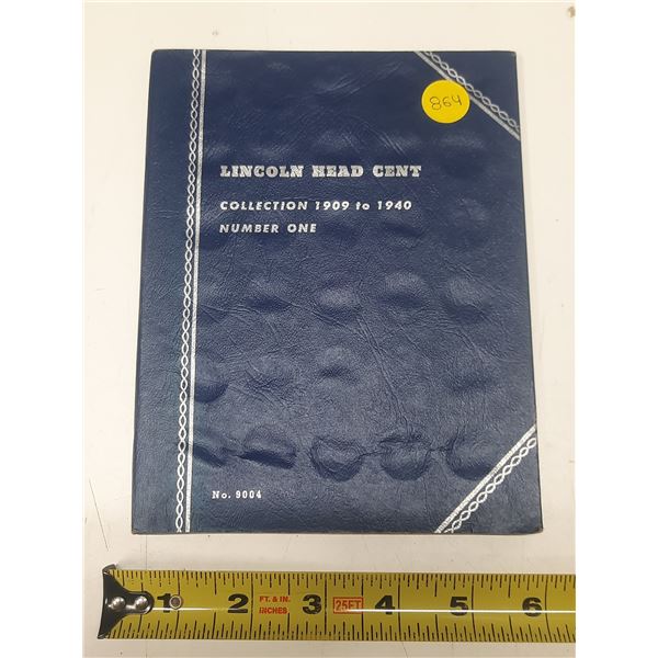 1909-1940 Lincoln Head Cents Blue Whitman - 50 Coins