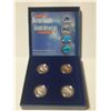 Image 1 : 1998 Canada's Ocean Giants Sterling Silver 4 Fifty Cents Coin Set