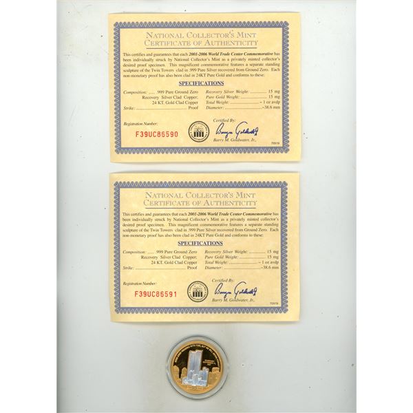 2001-2006 2001-2006 World Trade Centre Commemorative Coin