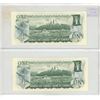 Image 2 : 1973 2 Canadian One Dollar Bank Notes In Series