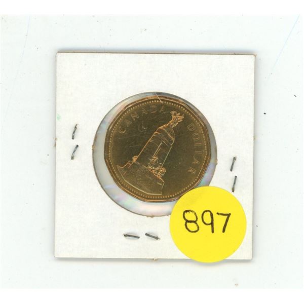 1994 Canadian one-dollar coin commemorating the National War Memorial in Ottawa (Proof Like).