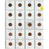 Image 1 : 1993-2012 Sheet Of Canadian Small Cents - 20 Coins