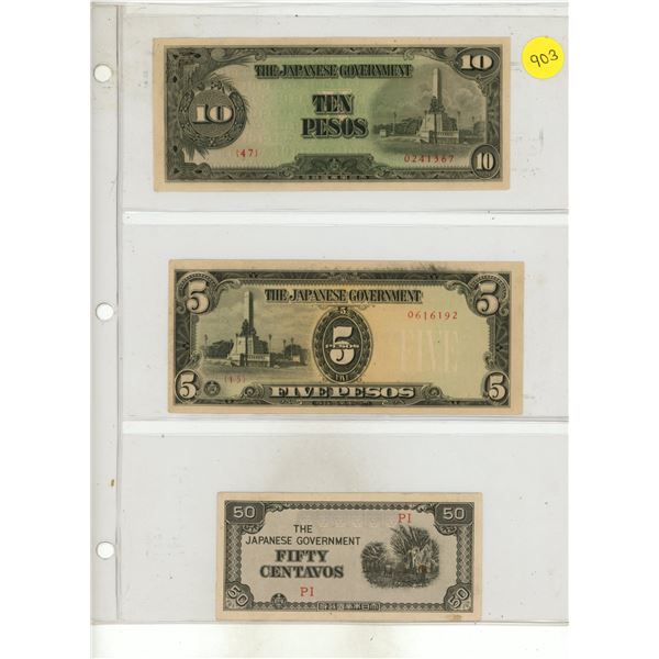 WW2 Japanese Occupational Currency