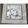 Image 3 : 2 pencil sketch print pictures- 9" by 9"
