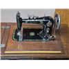 Image 2 : Antique Reliance sewing machine with treadle- 32" by 16" by 29"H