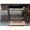Image 4 : Antique Reliance sewing machine with treadle- 32" by 16" by 29"H