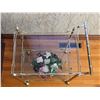 Image 2 : Glass top rolling cart- 17" by 25" by 32"H