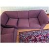 Image 2 : Red wine colored sectional couch- 96" by 36" by 30"H