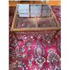 Image 1 : 4 paned beveled glass coffee table- 38" by 38" by 17"H