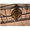 Image 2 : Brass head board and footboard for a double size bed- 55"L"Glass front. Bed not included.”