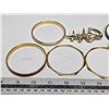 Image 3 : Gold colored brooches and bracelets