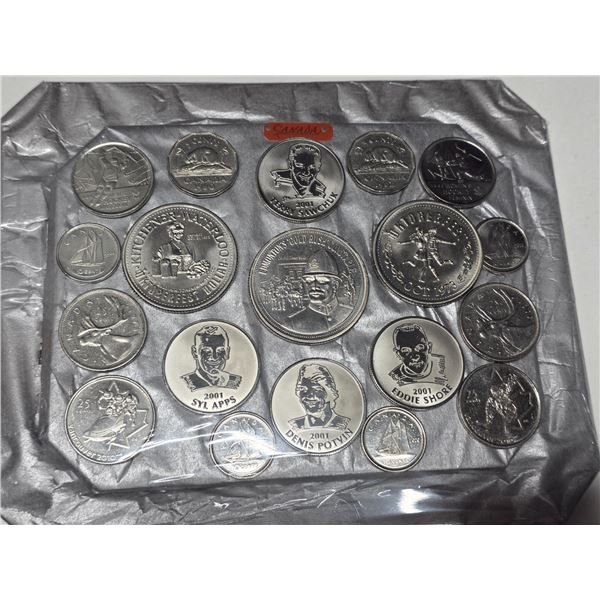 Lot of Canadian coins and tokens