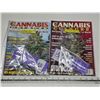 Image 1 : 2 cannabis magazines with hemp wraps and seeds