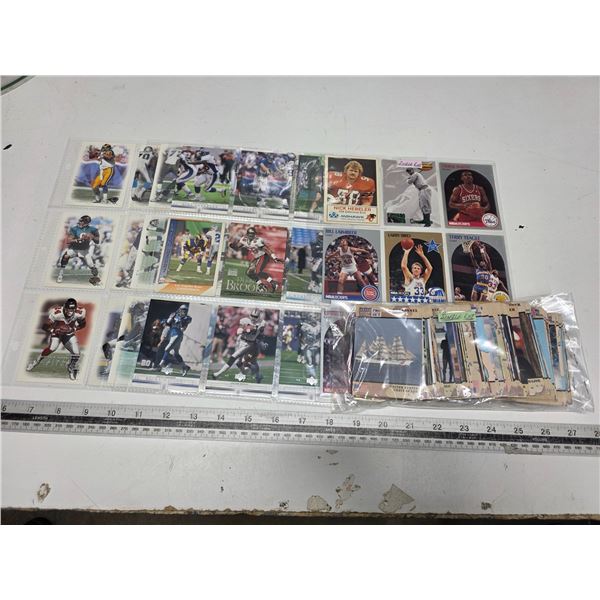 Lot of various sports cards and desert storm cards