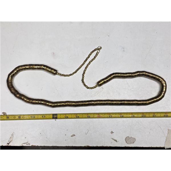 Possibly brass necklace- 19'L