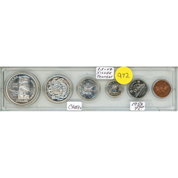 1958 Canadian Silver Uncirculated Proof Set.