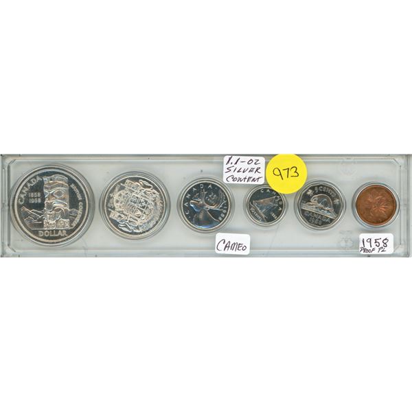 1958 Canadian Silver Uncirculated Proof Set.