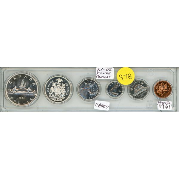 1961 Canadian Silver Uncirculated Proof Set.