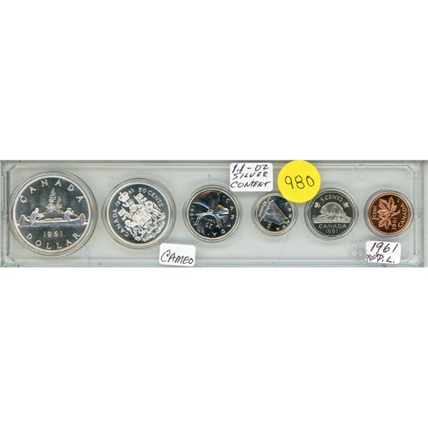 1961 Canadian Silver Uncirculated Proof Set.