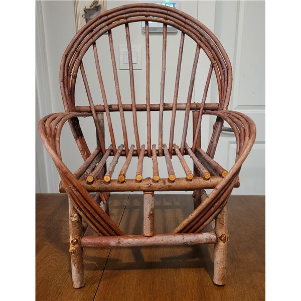Small Red Willow Chair (19 Inches High)