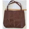 Image 1 : Vinyl over the shoulder tote bag - 15 x 19 inches - never used