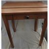 Image 1 : Wooden table with drawer - 19 3/4" x 27" x 28 1/2"