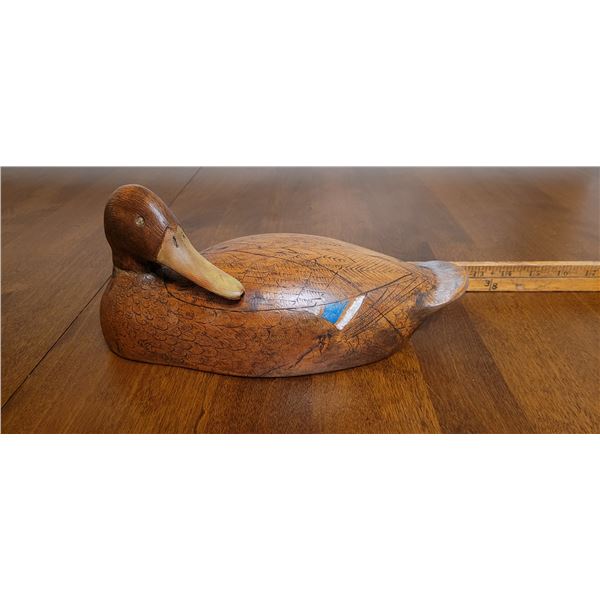 MALLARD HEN  - HAND CARVED, VICTORIA, BC