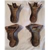 Image 2 : Four cast iron clawfoot tub legs