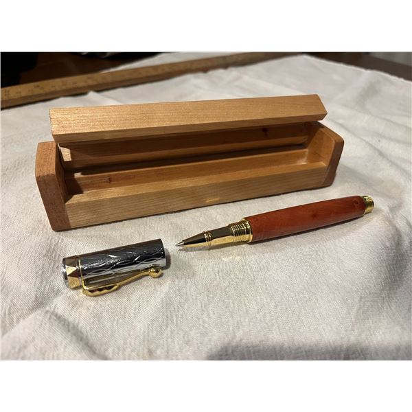 Wood Turned Pen w/ Case