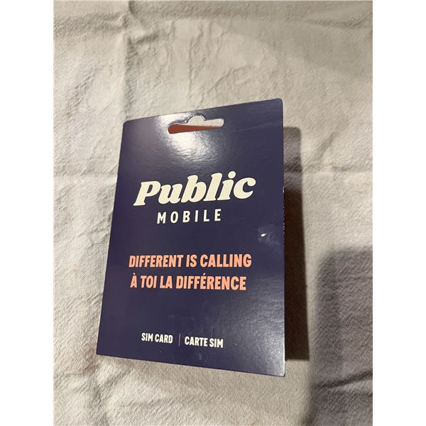 Public Mobile SIM Card (never used)
