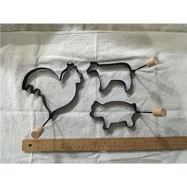 Animal Shaped Pancake & Egg Molds 1 1/2" high