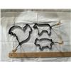 Image 1 : Animal Shaped Pancake & Egg Molds 1 1/2" high