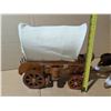 Image 3 : Vintage Model Wooden Wagon decor w/ Decor Horses