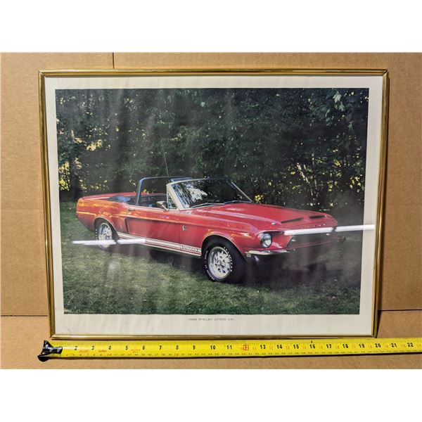 20"x16" 1968 Shelby GT500 KR Framed