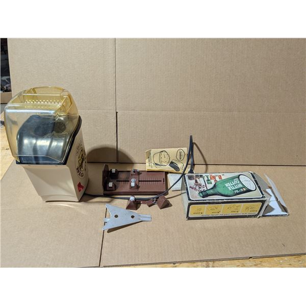(2) Vintage Items (K-TEL Bottle Cutter kit, and Popcorn Maker) Not Tested)