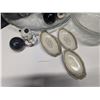 Image 3 : Lot of Vintage Glassware, Plates, Glasses, Salt and Pepper shakers and etc.
