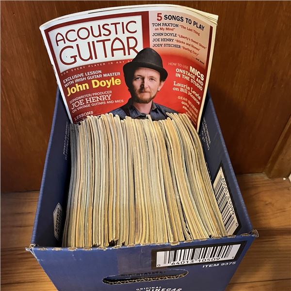 Acoustic Guitar Magazines. Box of 45ish. Mixed years.