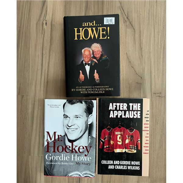 Gordie Howe. Lot of 3 books about Mr. Hockey.