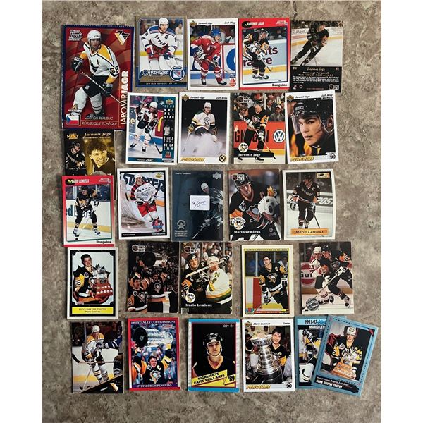 Mario Lemieux & Jaromir Jagr. Pittsburgh Penguins. Mixed Brands. Mixed Years.
