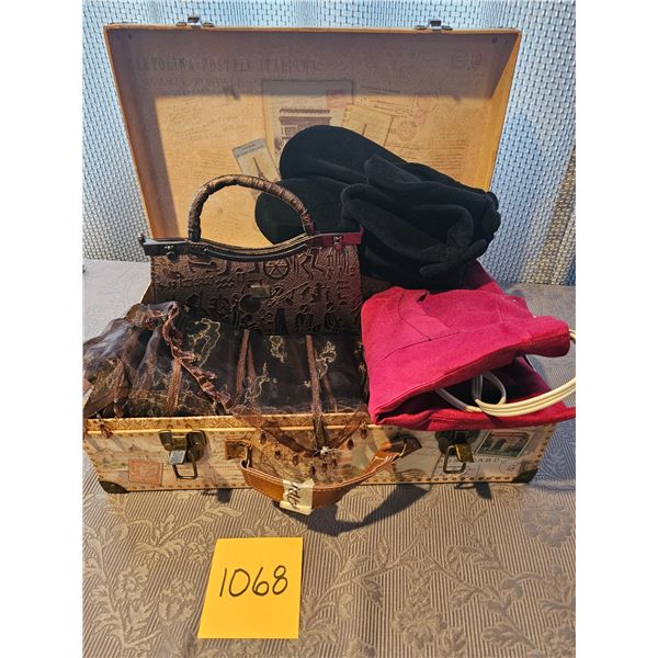 Small suitcase with misc. (see pictures)