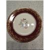 Image 4 : Set of 12 Georgian China "Tudor Rose" Dinner Plates (pattern on some plates has faded)