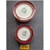 Image 1 : Georgian China "Tudor Rose" Plates, (7 8" and 4 6")